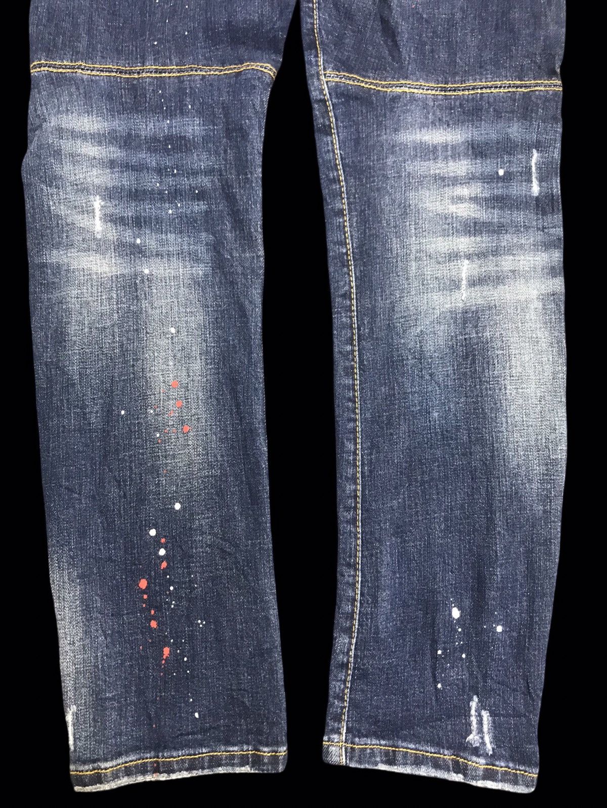 Designer × Dsquared2 × Seditionaries 💥PUNK STYLE💥DSQUARED2 Distressed Painter Denim F149 Size US 33 - 14 Thumbnail