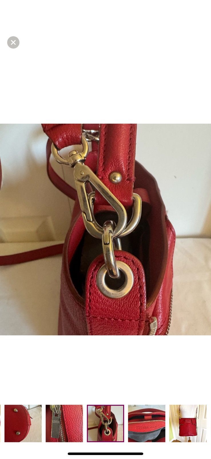 Alexander McQueen ALEXANDER McQUEEN Red Leather Crossbody Bucket Bag Size ONE SIZE - 11 Thumbnail