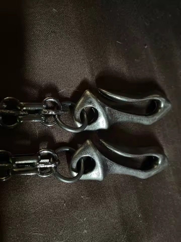 Vintage Gunmetal black trousers biker Wallet Chain Size ONE SIZE - 8 Thumbnail