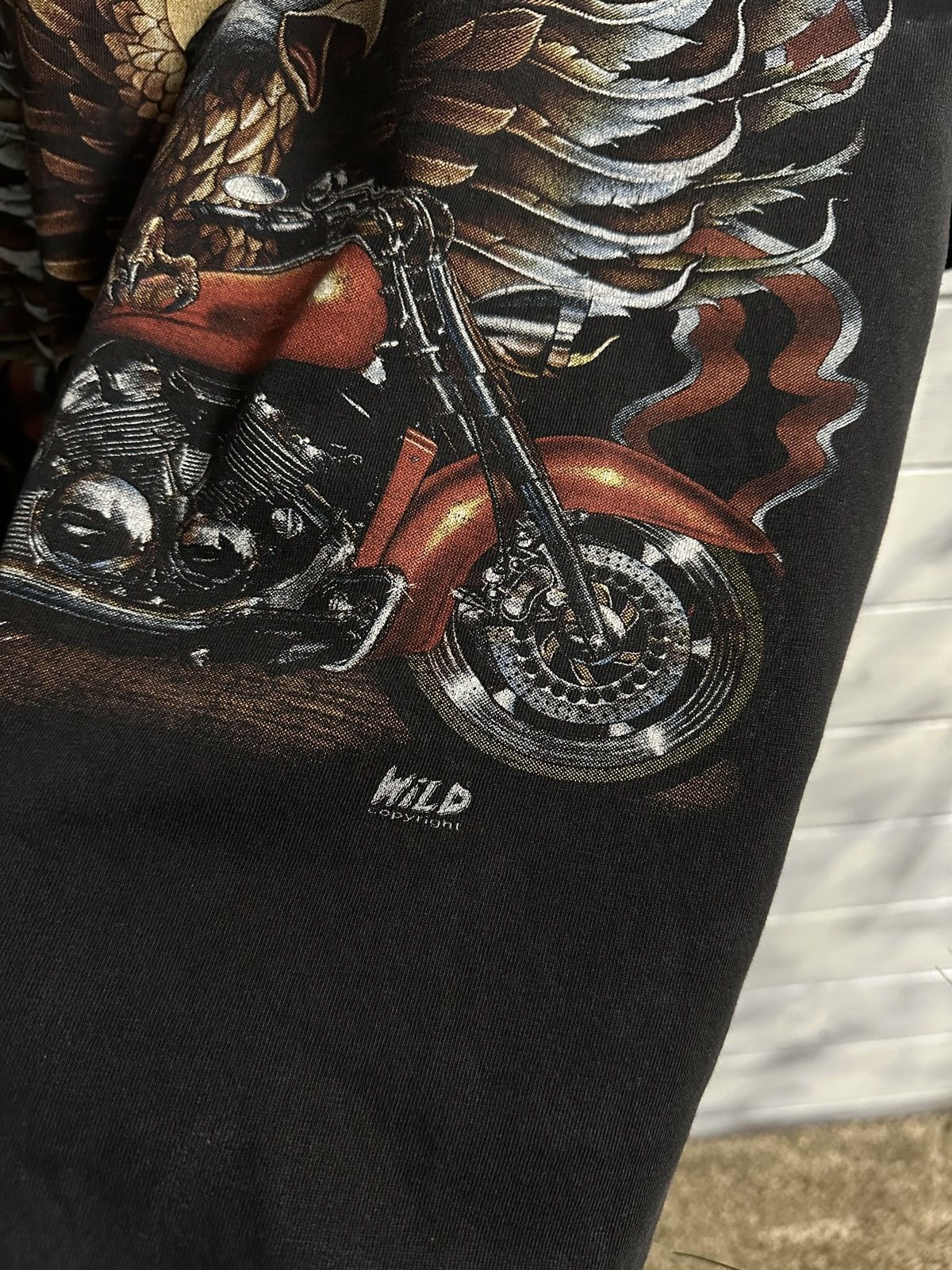 Other Rare Vintage T-Shirt Proud Riders Eagle and Motorcycle Size US XL / EU 56 / 4 - 6 Thumbnail
