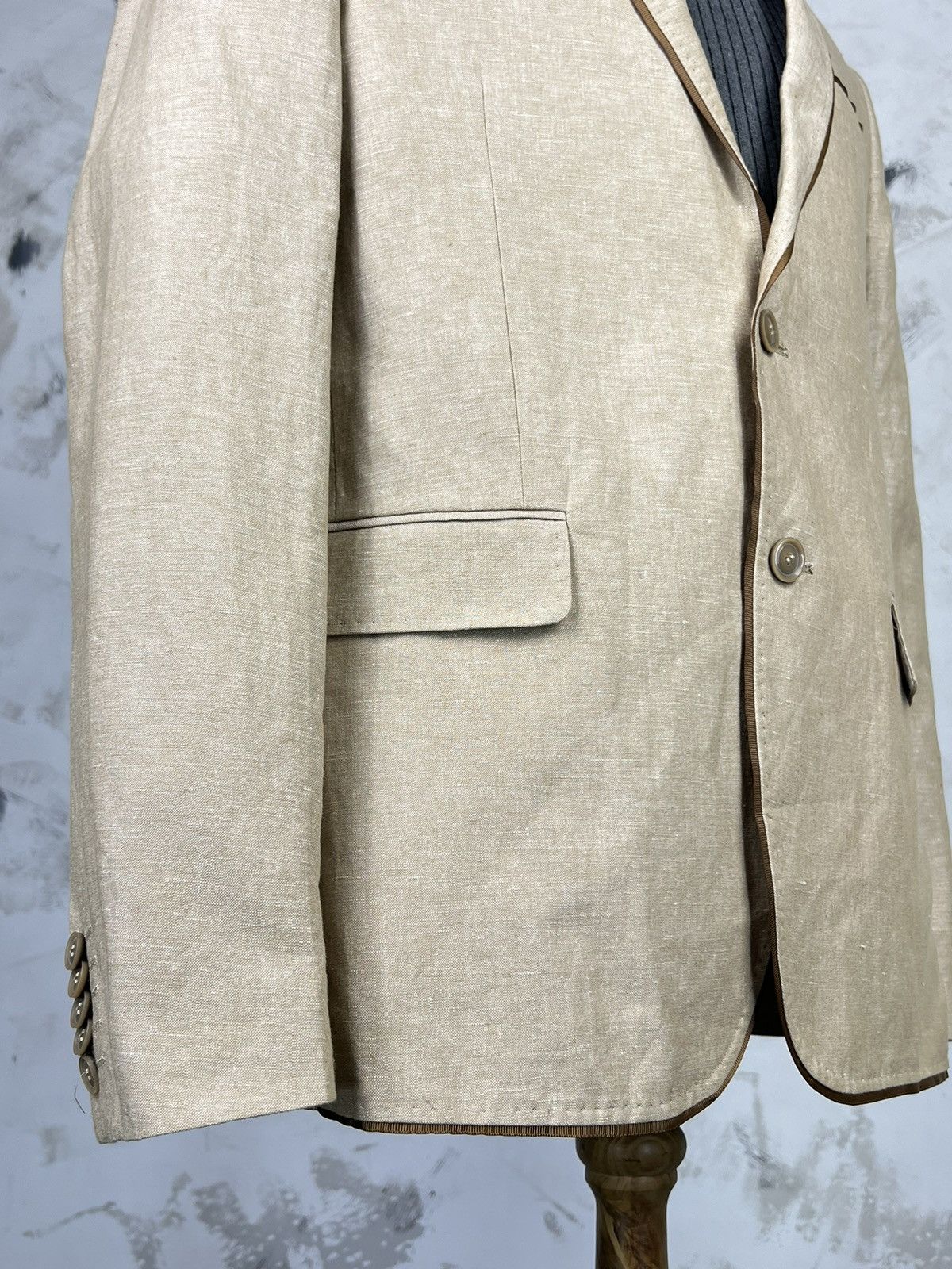 Louis Feraud Feraud Linen Blazer Jacket Size S - M 40 Size 40R - 5 Thumbnail