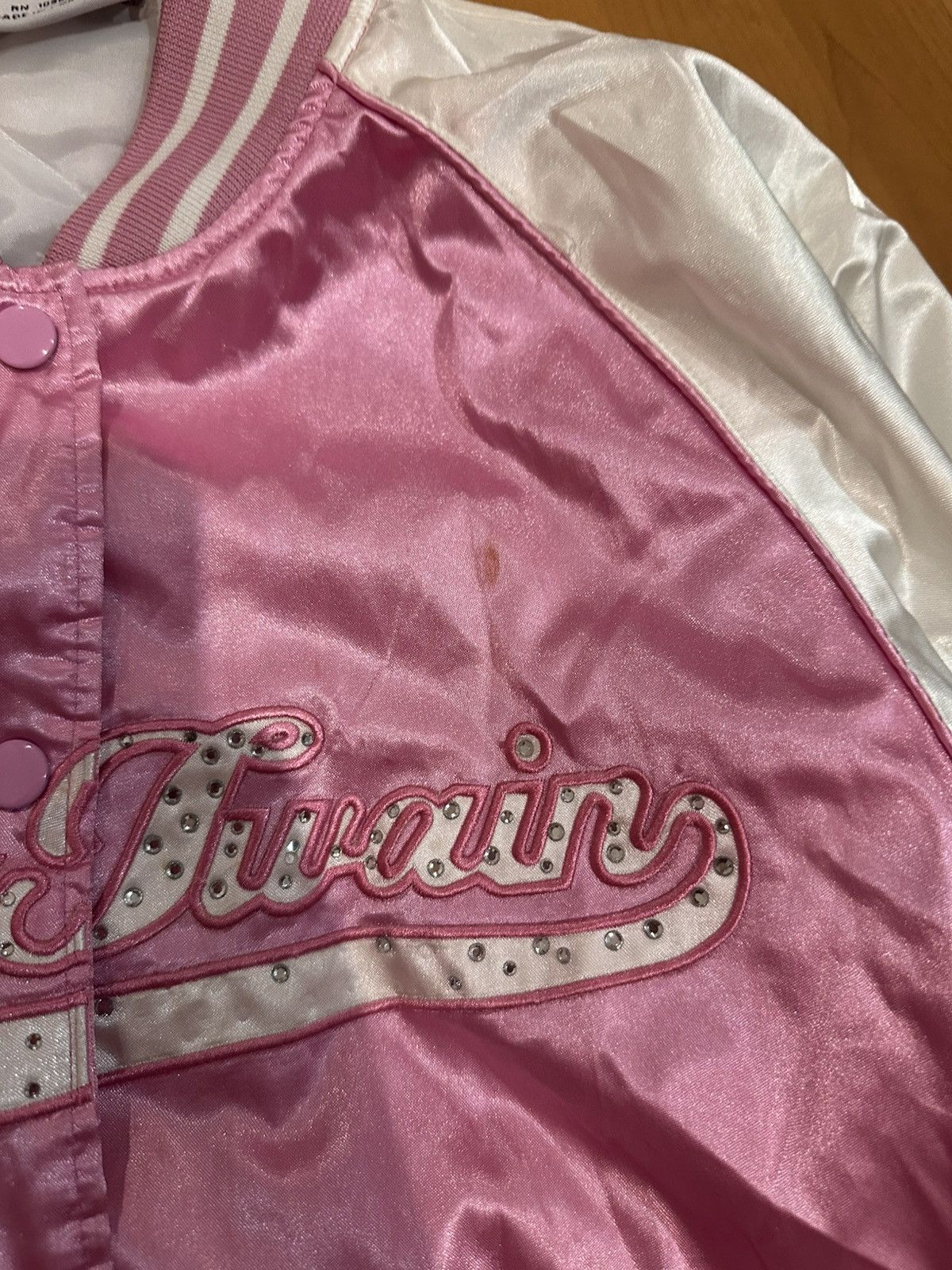 Japanese Brand × Vintage Shania Twain 2004 Pink Bomber Womens Size L / US 10 / IT 46 - 6 Thumbnail