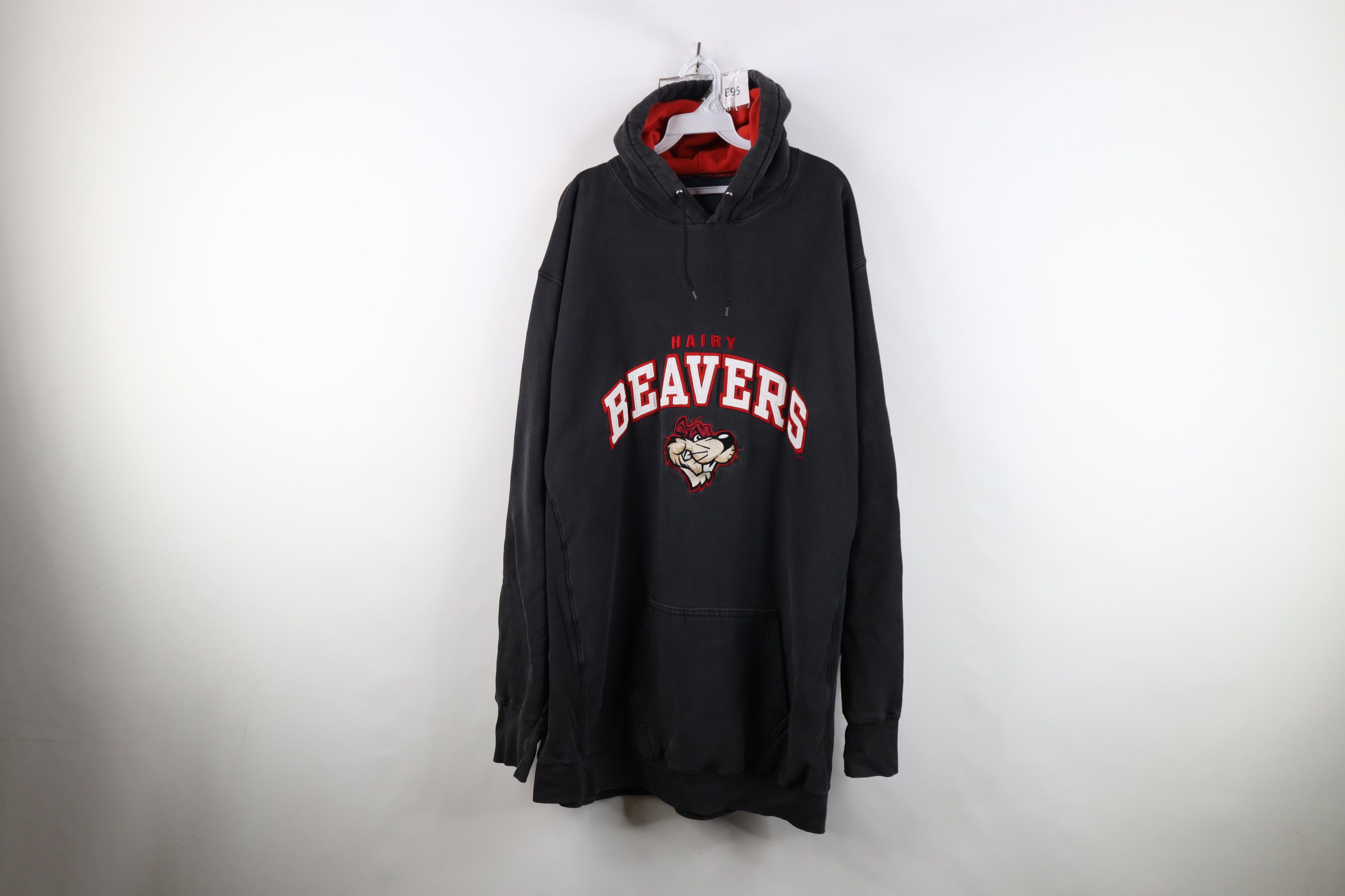 Vintage Vintage 90s Streetwear Beavers Heavyweight Hoodie Black Size US XXL / EU 58 / 5 - 1 Thumbnail