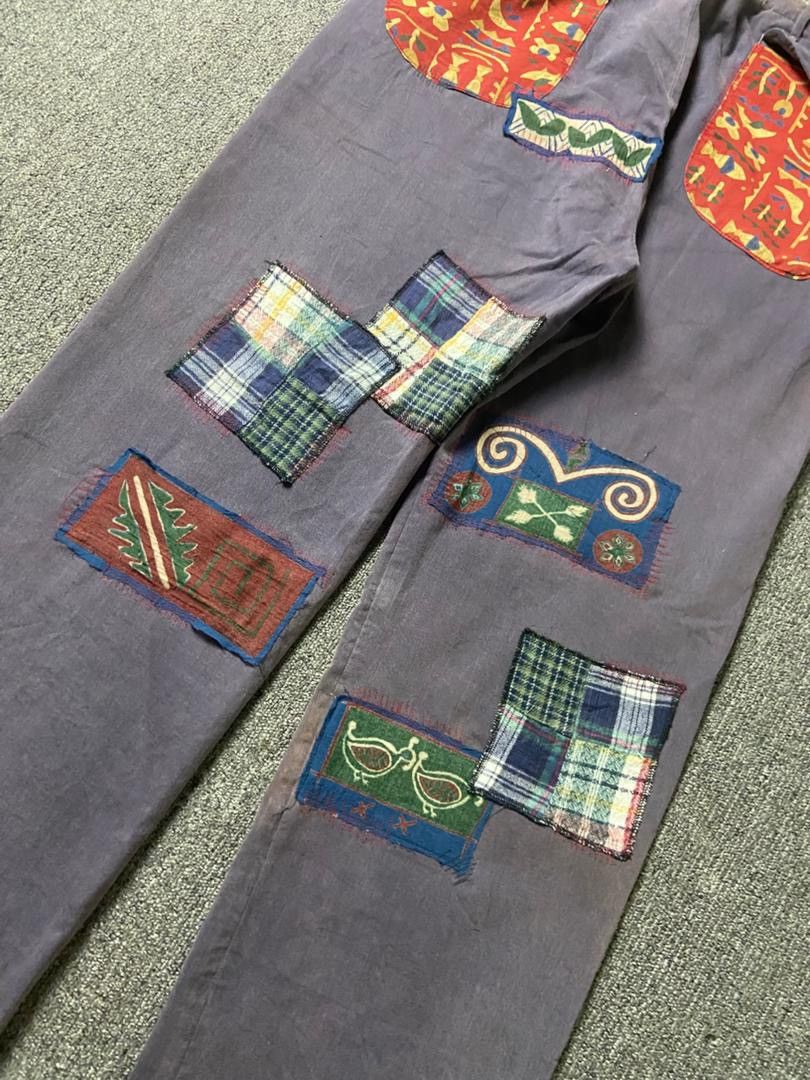 Kapital Kapital Japanese Brand Unique Patchwork Pants (185) Size US 35 - 3 Thumbnail