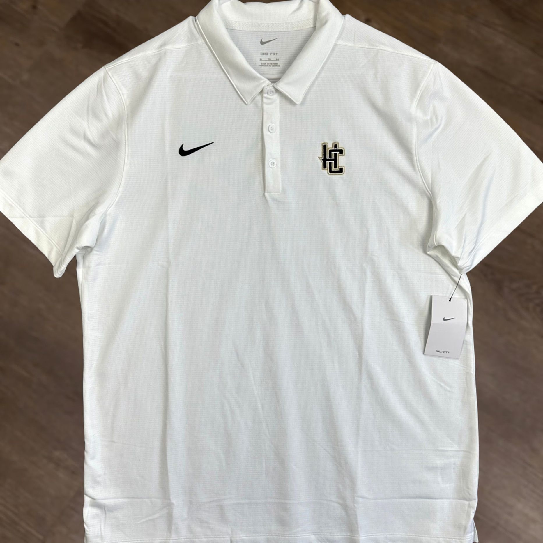 Nike Nike Dri-FIT Polo Shirt Mens XL White Short Sleeve Golf Performance Polo Size US XL / EU 56 / 4 - 1 Thumbnail