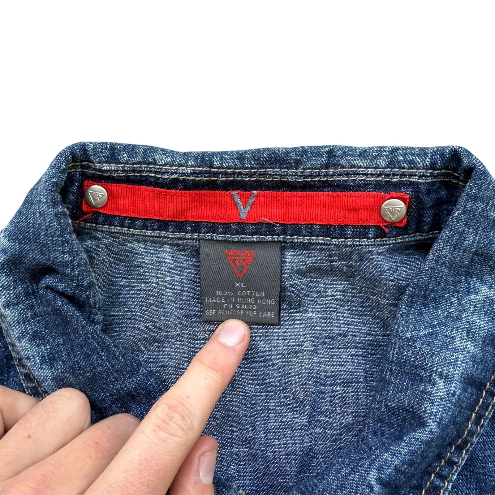 Vintage Vintage Y2K Vokal Denim Utility Jacket XL Size US XL / EU 56 / 4 - 3 Thumbnail