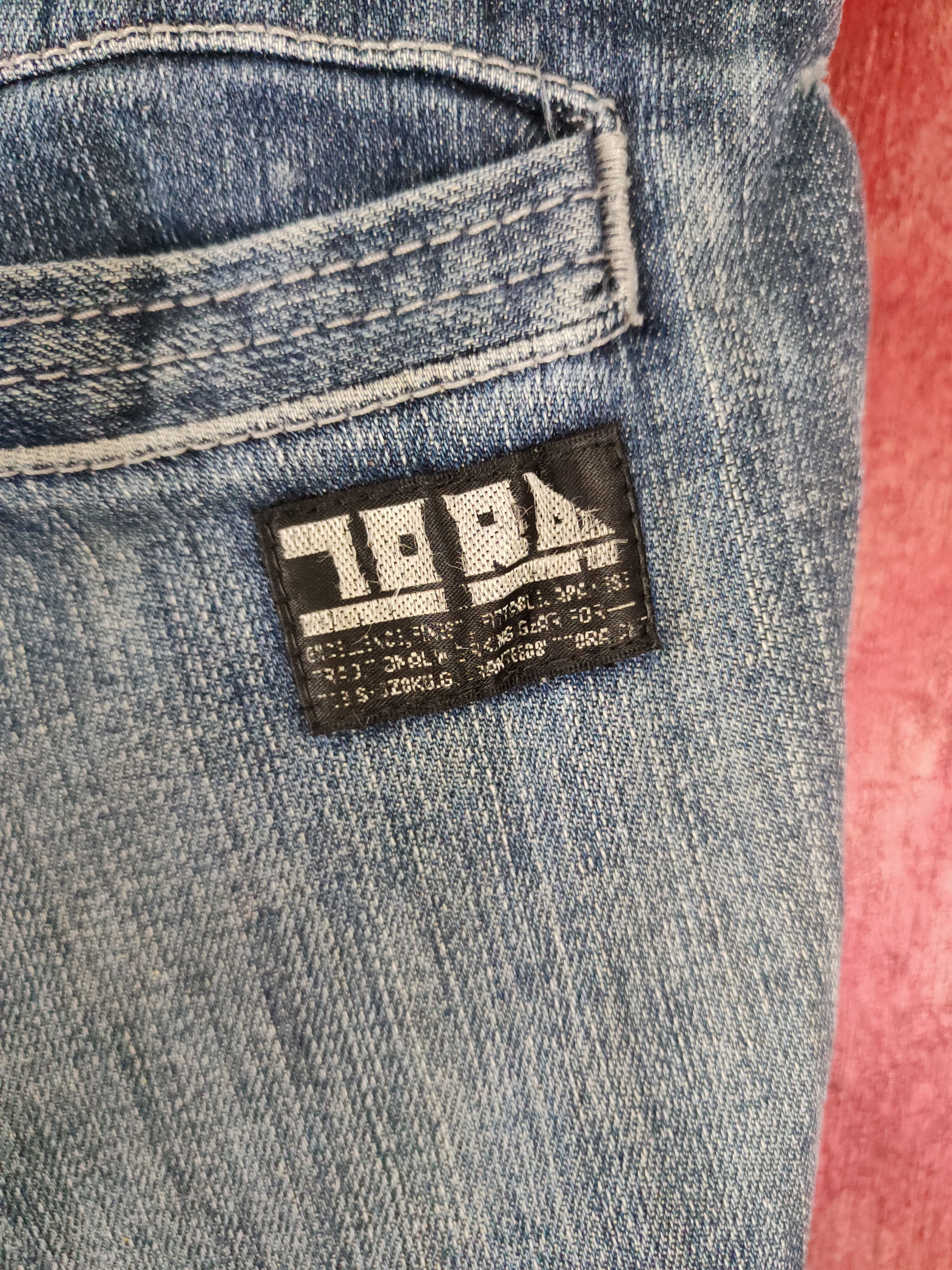 Japanese Brand × Vintage Tora Dark Blue Faded Distressed Ripped Jeans #S1850 Size US 32 / EU 48 - 11 Thumbnail