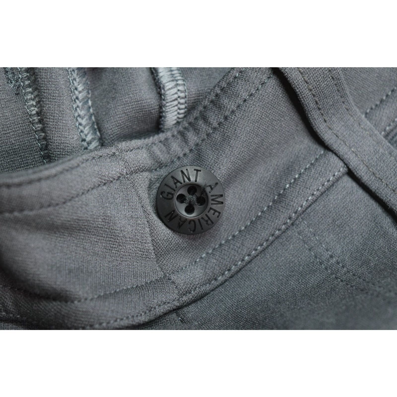 Vintage American Giant Pants Gray Pull-On Stretch Flare-Leg Mid-Rise Slim Women's 8 Casual Dress Pants Size 30" / US 8 / IT 44 - 4 Thumbnail