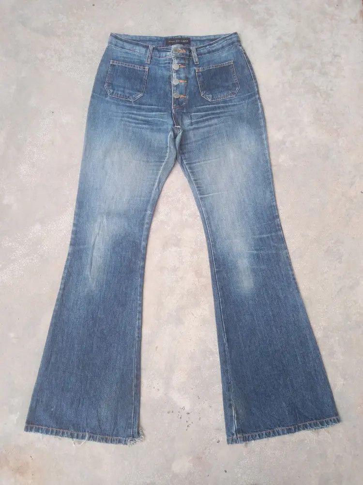Japanese Brand Vintage Jouer Aux Echecs Hysteric Glamour Style Flared Jeans Size US 28 / EU 44 - 1 Thumbnail