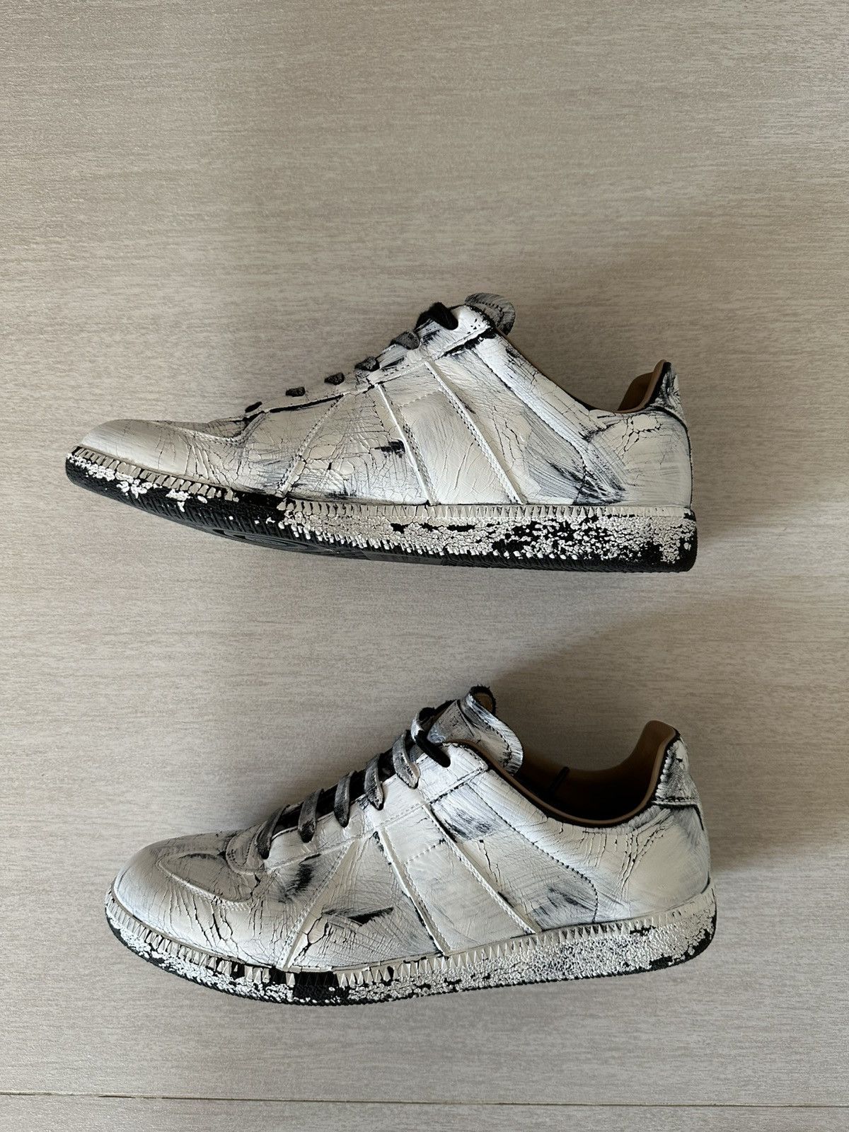 Maison Margiela＊Replica Bianchetto レザースニーカー＊送料込 Maison Margiela＊Replica Bianchetto レザースニーカー＊送料込