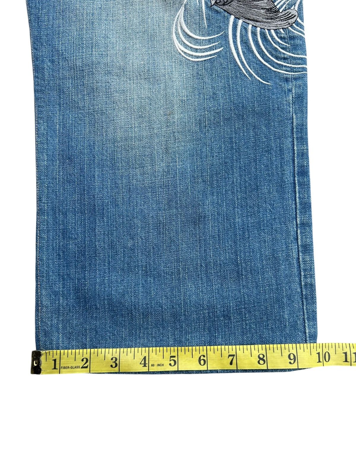 Kapital KARAKURI Japanese Brand Rare Big Koi Denim Jeans Size US 38 / EU 54 - 25 Thumbnail