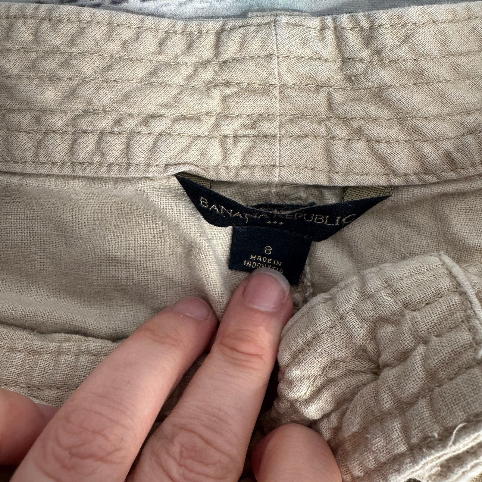 Banana Republic Banana Republic Tan Linen Blend Shorts 8 Size 30" / US 8 / IT 44 - 2 Thumbnail