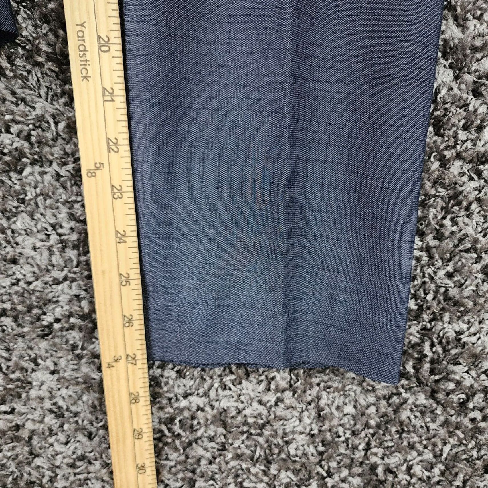 Zara VINTAGE? Wait: Not vintage. Zara Chino Pants Dress Pants Straight Leg Women Size L Blue 32x27 (Missing button) Womens Size 36" / US 14 / IT 50 - 6 Thumbnail
