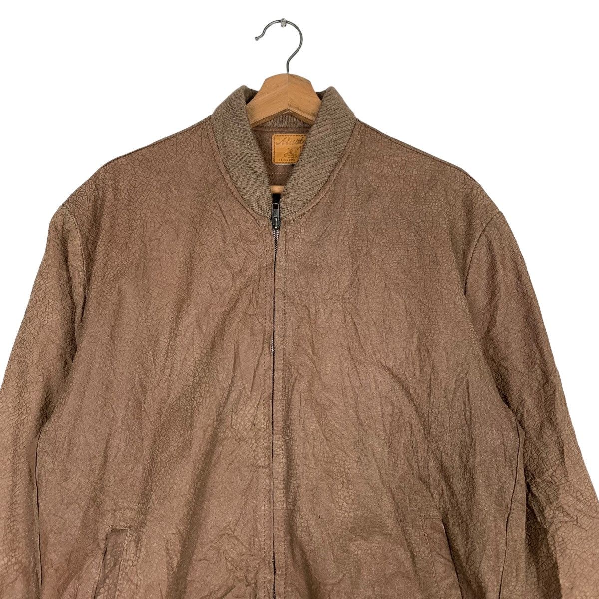 Japanese Brand Vintage MUSTANG Bomber Leather Jacket #0363-C17 Size US L / EU 52-54 / 3 - 2 Thumbnail