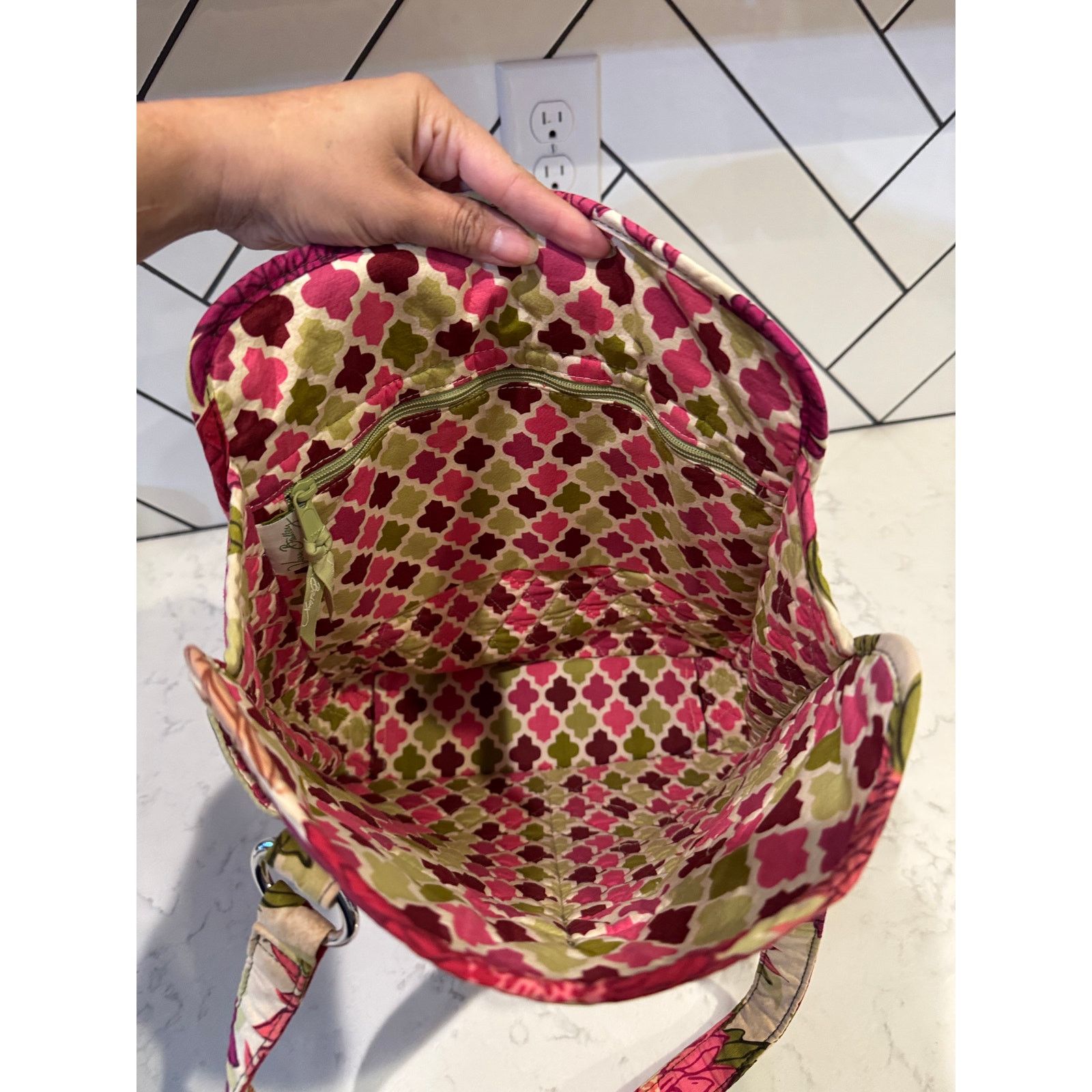 Vera Bradley Vera Bradley Hello Dahlia quilted cotton shoulder tote bag Size ONE SIZE - 8 Thumbnail