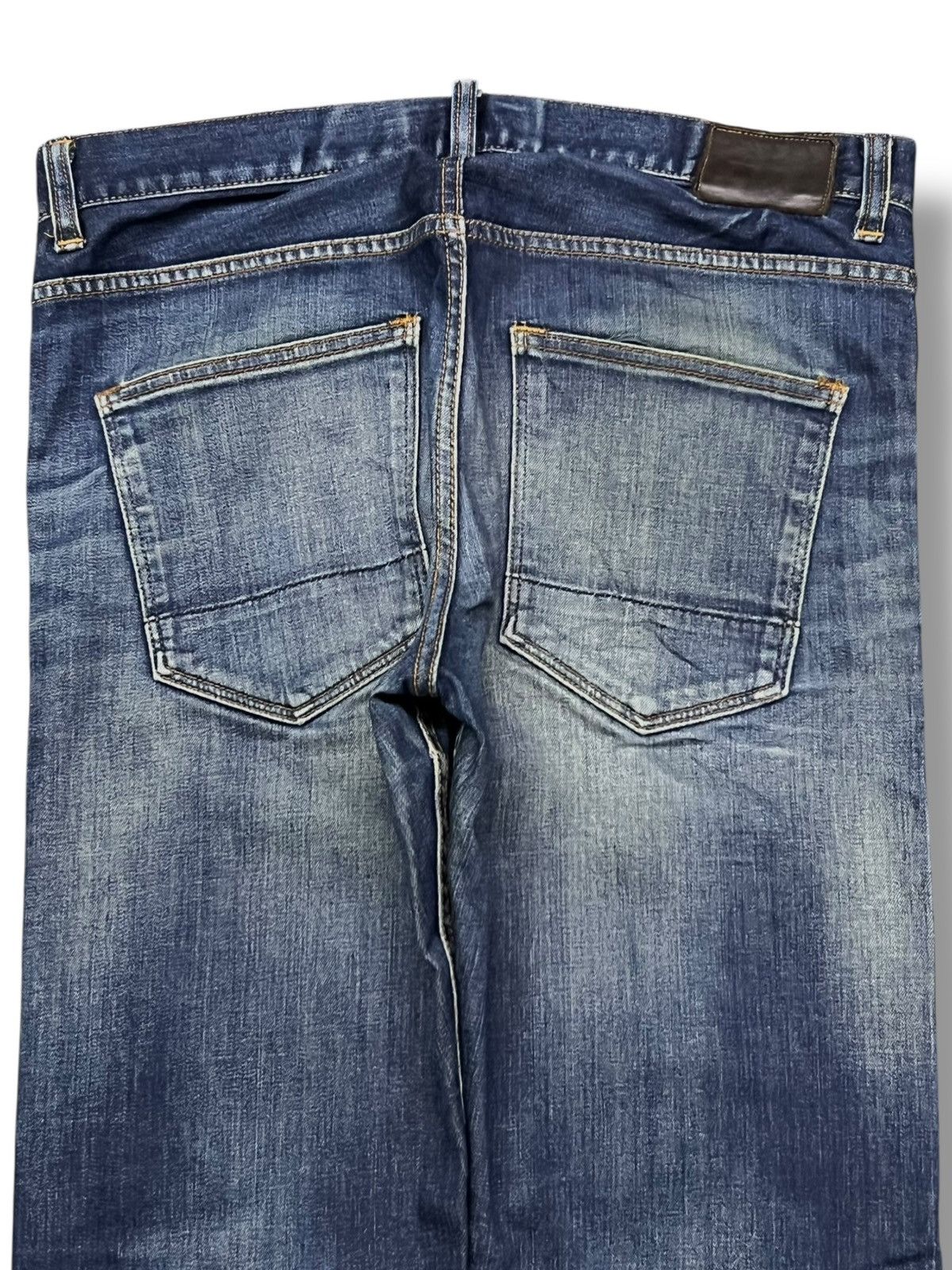 Japanese Brand Flash Report Vintage Japan - Faded Blue Wash Style Jeans Size US 35 - 5 Thumbnail
