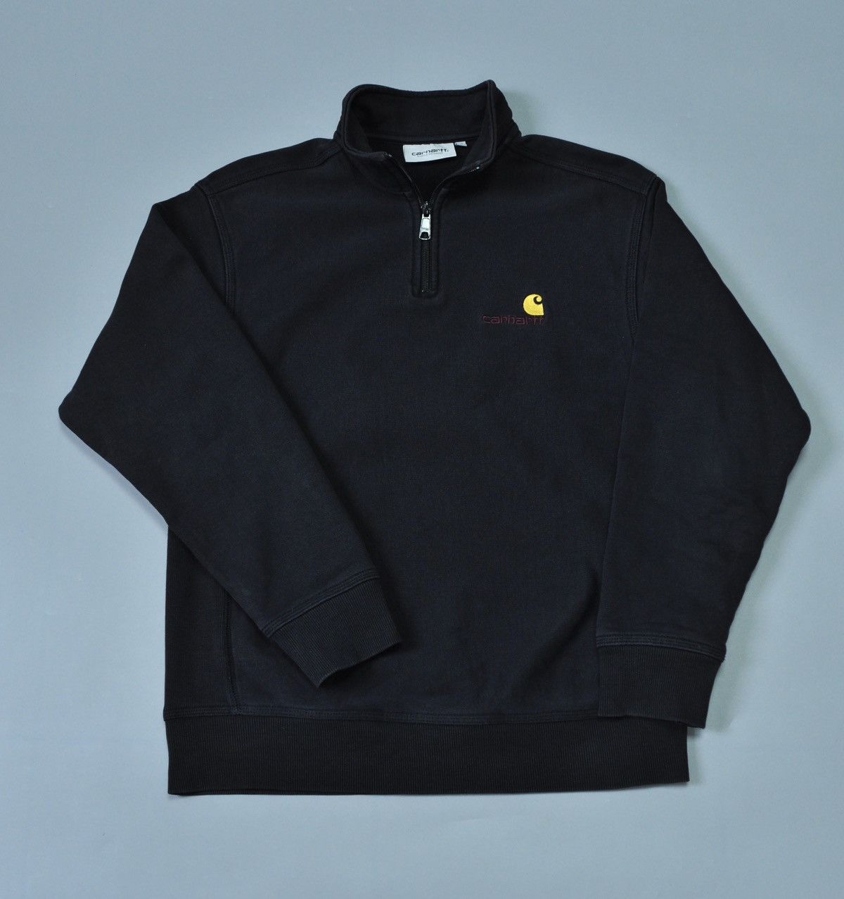 Carhartt × Carhartt Wip Carhartt WIP Half Zip American Script Sweatshirt Size US XS / EU 42 / 0 - 2 Thumbnail