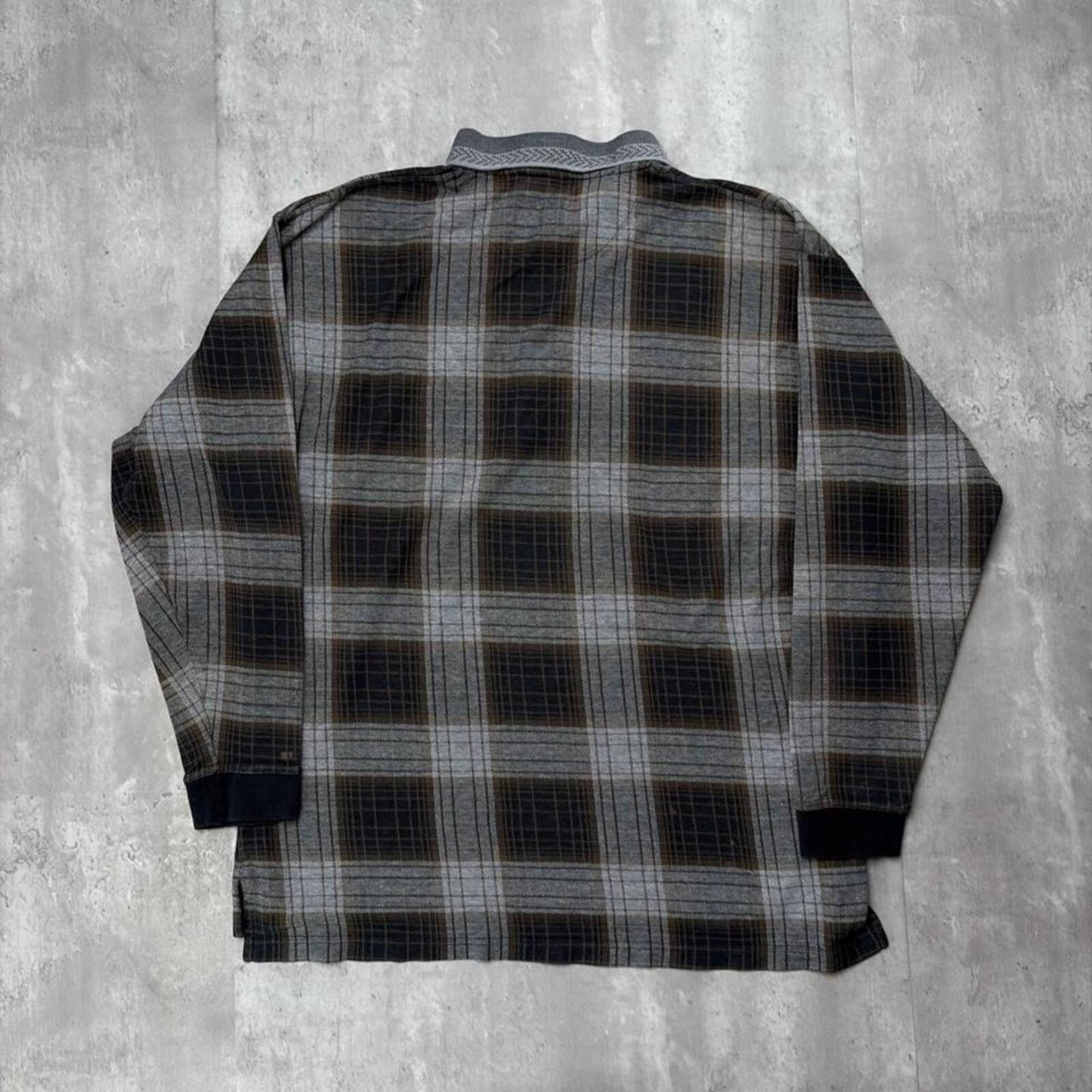 Other Vintage Siegfried Grunge Plaid Distressed Rugby Polo Shirt Size US XL / EU 56 / 4 - 7 Thumbnail