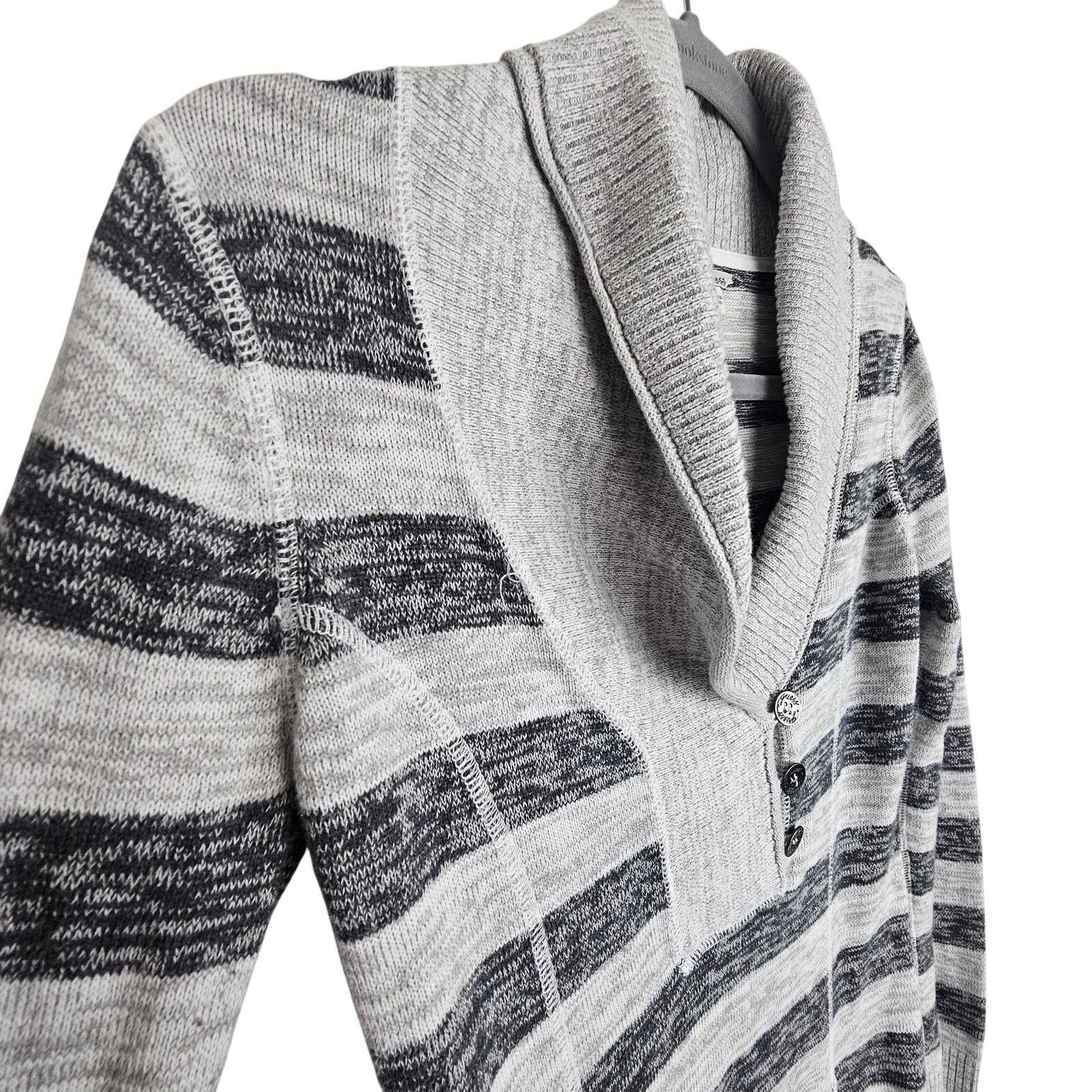 Guess Vintage Y2K Guess Womens Striped Sweater Size M Retro 90 Size M / US 6-8 / IT 42-44 - 5 Thumbnail