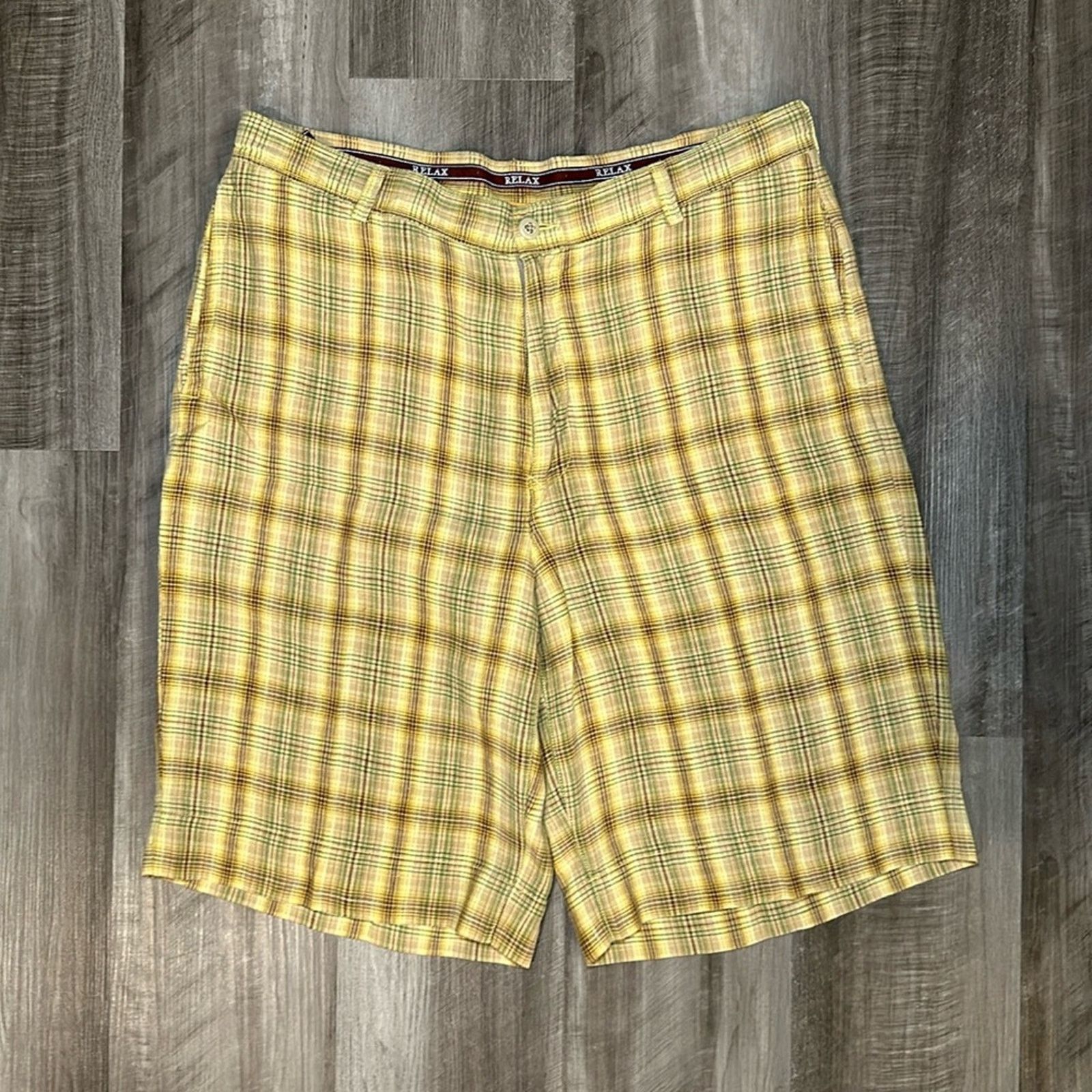 Tommy Bahama Tommy Bahama Relax Linen Plaid Shorts - 36 Size US 36 / EU 52 - 1 Thumbnail