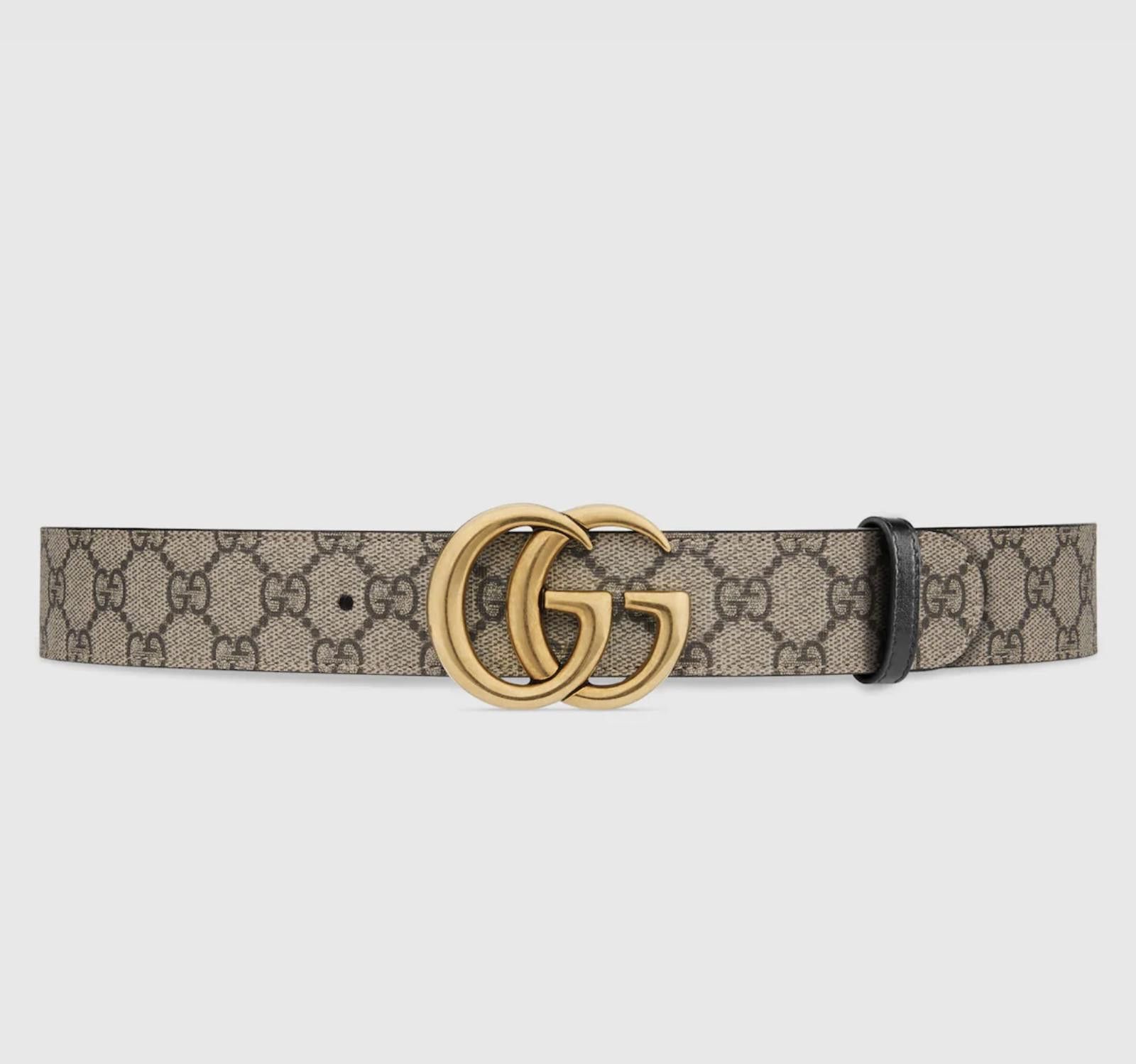 GUCCI WOMEN'S GG MARMONT REVERSIBLE BELT SIZE 75 CM