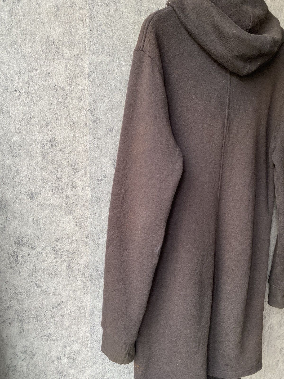 Helmut Lang Helmut Lang Body Elongated Zip SWS Faded Black Hoodie Size US S / EU 44-46 / 1 - 13 Thumbnail