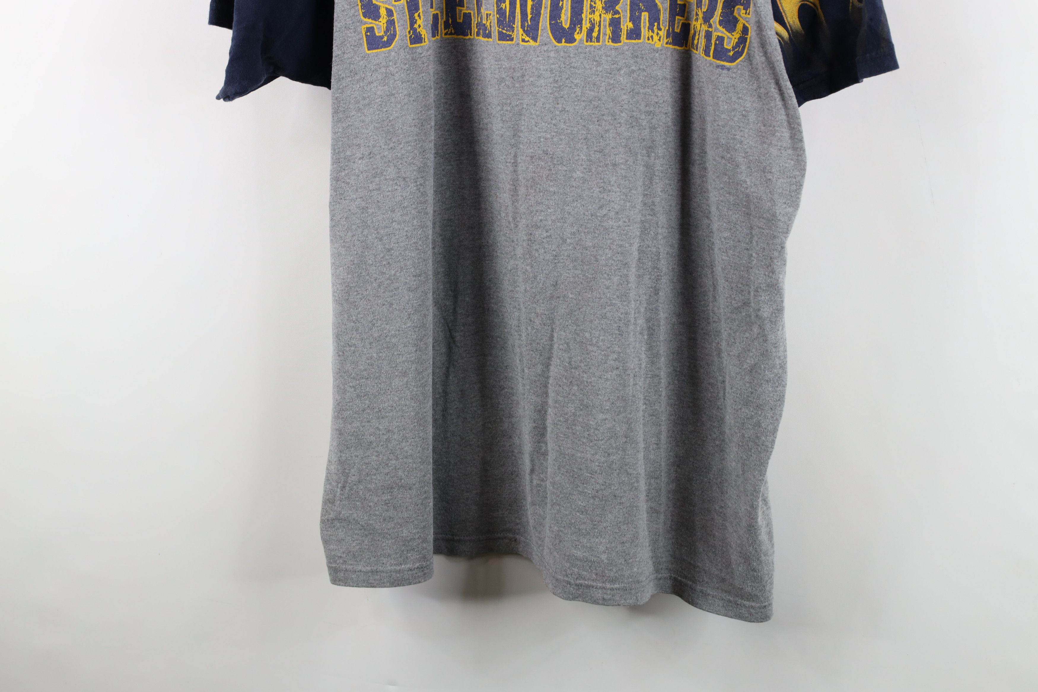 Vintage Vintage 90s Union United Steel Workers Raglan T-Shirt USA Size US XXL / EU 58 / 5 - 3 Thumbnail