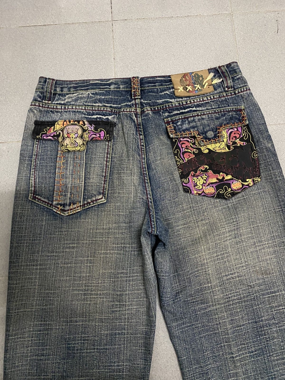 Japanese Brand × Vintage Vintage Miskeen Wideleg Denim Jeans Size US 38 / EU 54 - 3 Thumbnail