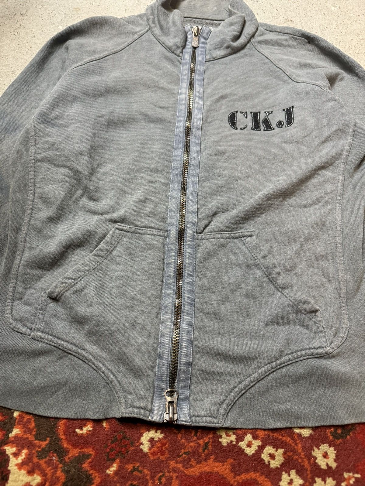 Calvin Klein × Vintage Vintage Y2K Calvin Klein Faded Motorcycle Police Departmen Size US L / EU 52-54 / 3 - 5 Thumbnail
