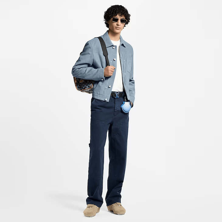 Louis Vuitton Garment-Dyed Denim Carpenter Trousers Size US 34 / EU 50 - 4 Thumbnail