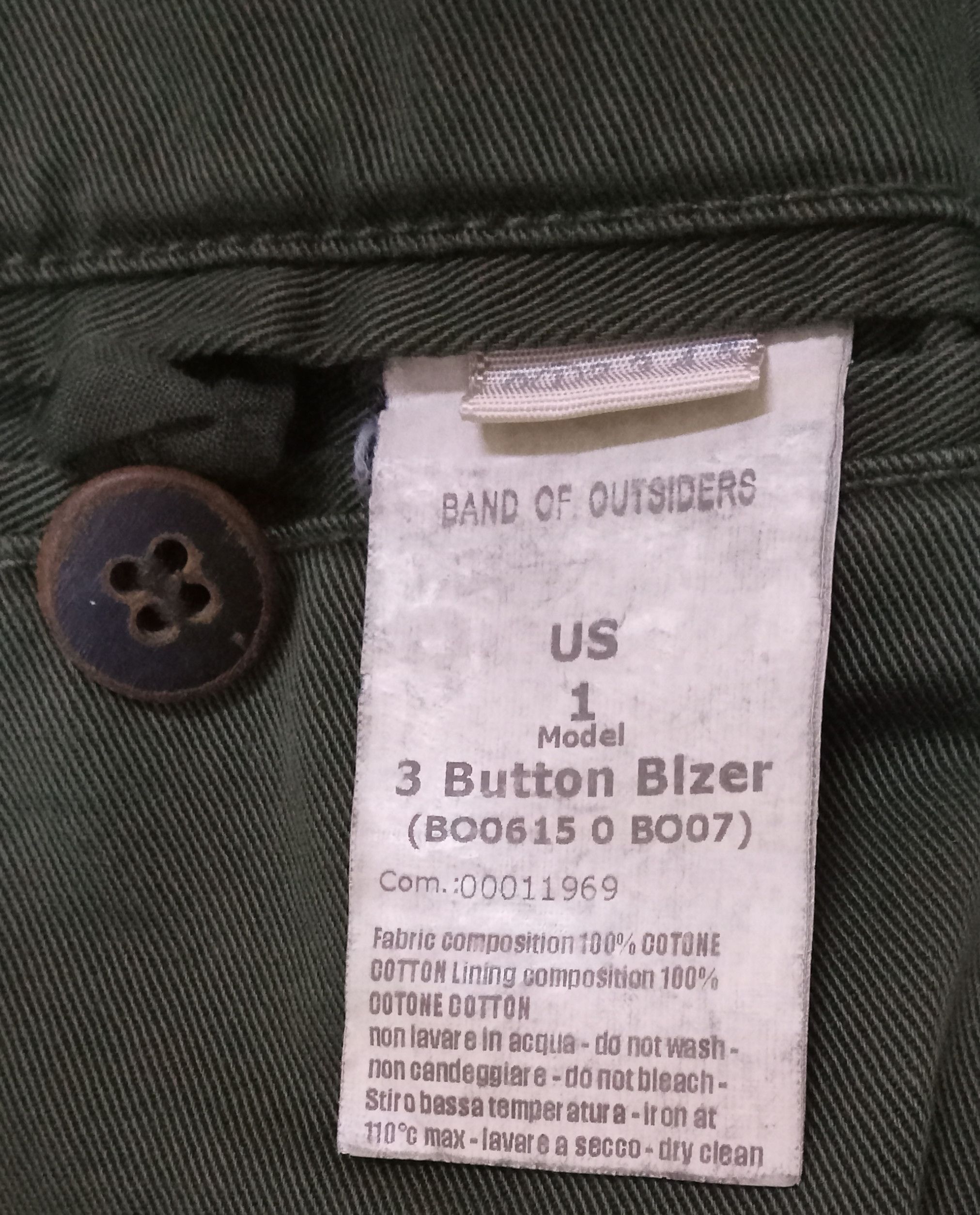 Band Of Outsiders Band Of Outsiders Green Blazer Size 36S - 5 Thumbnail