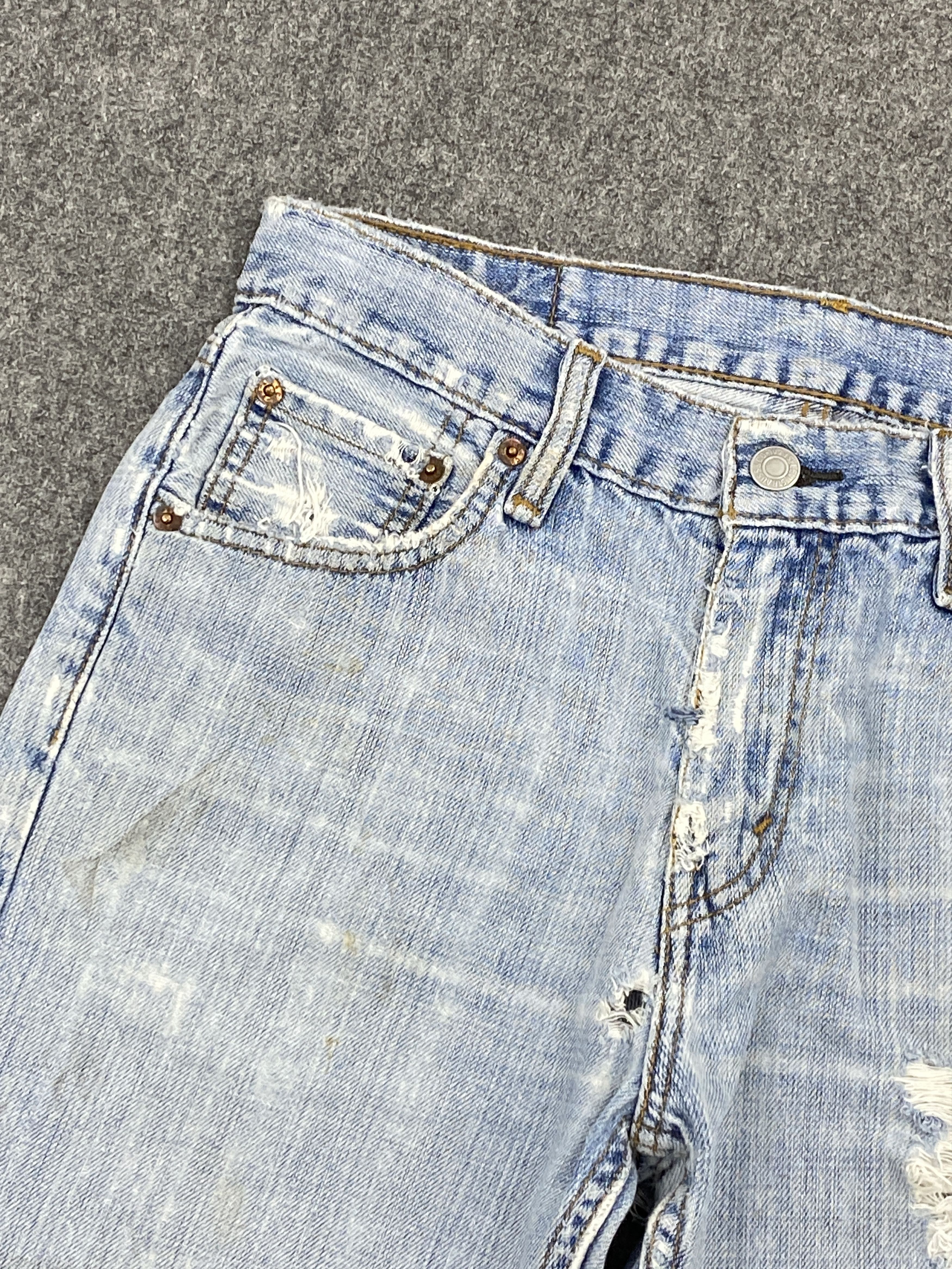 Levi's Distressed Vintage Levis 527 Flared Bootcut Denim DP2707 Size US 28 / EU 44 - 9 Thumbnail