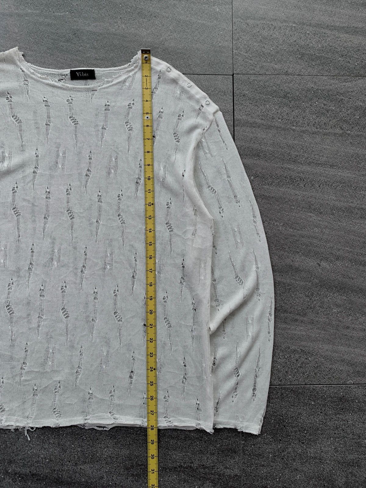 Yohji Yamamoto FREE TAX! Distressed Knitted Sweater Size US M / EU 48-50 / 2 - 12 Thumbnail