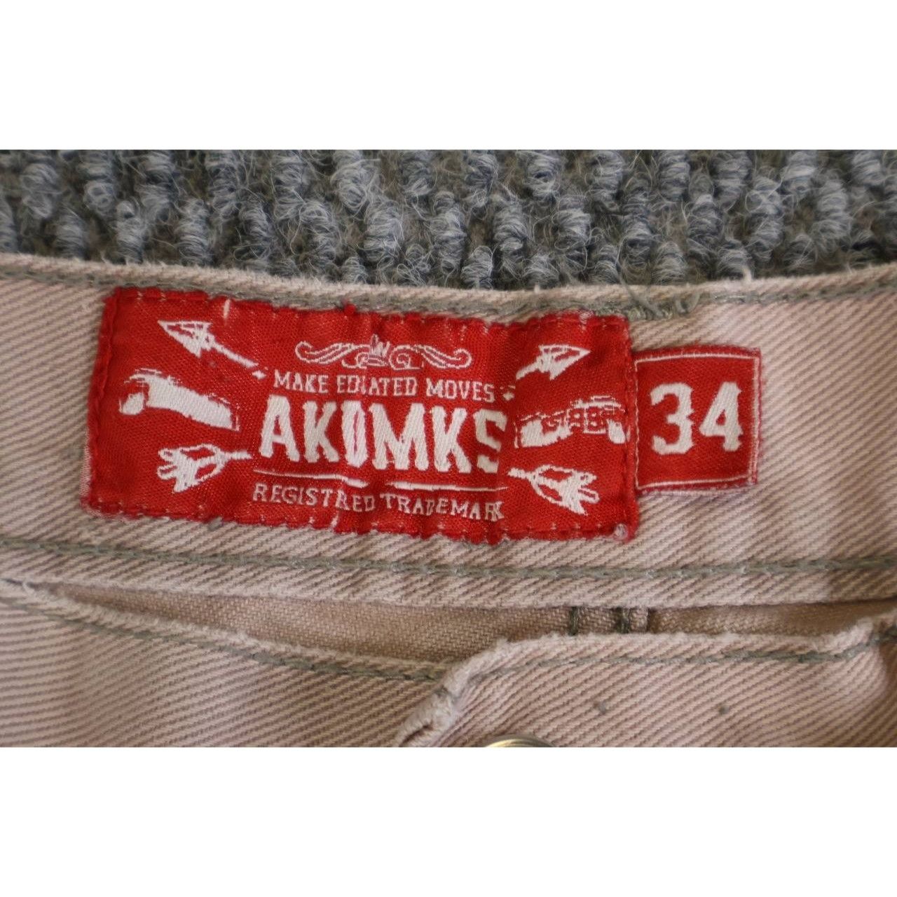 Vintage Vintage AKDMKS Baggy Denim Shorts Men’s 34 Brown Embroidered Size US 34 / EU 50 - 3 Thumbnail