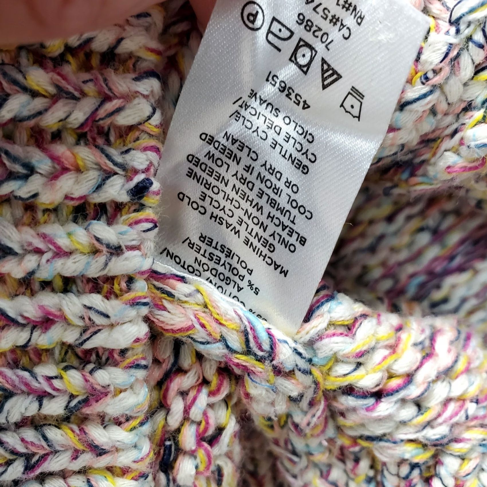 Loft LOFT Sweater Womens Small Multicolor Twist Yarn Chunky Knit Crew Neck Pullover Ladies Size S Knit Style Pullover Casual Womens Size S / US 4 / IT 40 - 7 Thumbnail