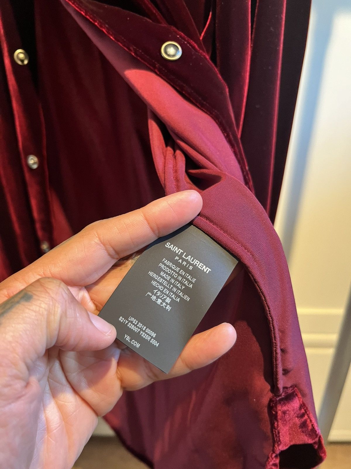 Saint Laurent Paris Saint Laurent Paris shirt Size US M / EU 48-50 / 2 - 3 Thumbnail
