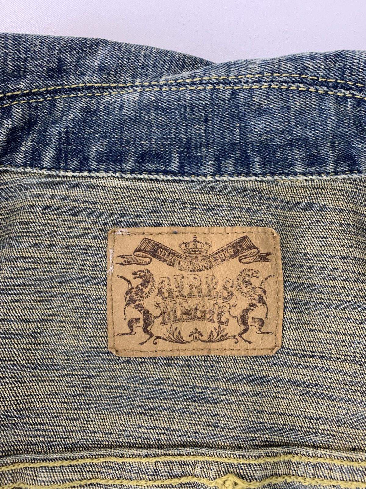 Other Girl Magic Indigo Denim Jacket Double Pocket Western Style Size XS / US 0-2 / IT 36-38 - 7 Thumbnail