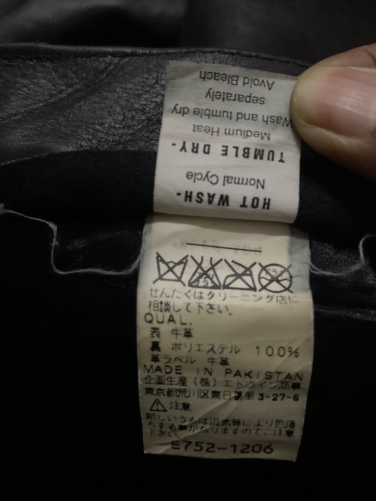 Lee 💥Vintage Union Made Lee Rider Sanforized Leather Pant Size US 26 / EU 42 - 10 Thumbnail