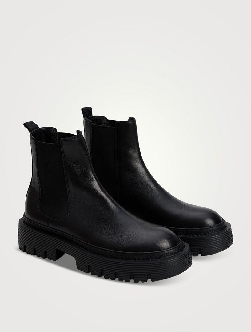 Amiri o1s1wg110126 Leather Jumbo Chelsea Boots in Black Size US 8 / EU 41 - 2 Thumbnail