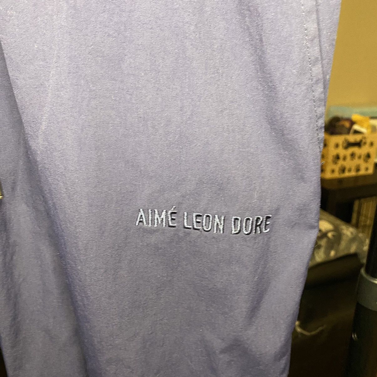Aime Leon Dore Aime Leon Dore Navy Core Nylon Athletic Track Pants Size US 28 / EU 44 - 7 Thumbnail