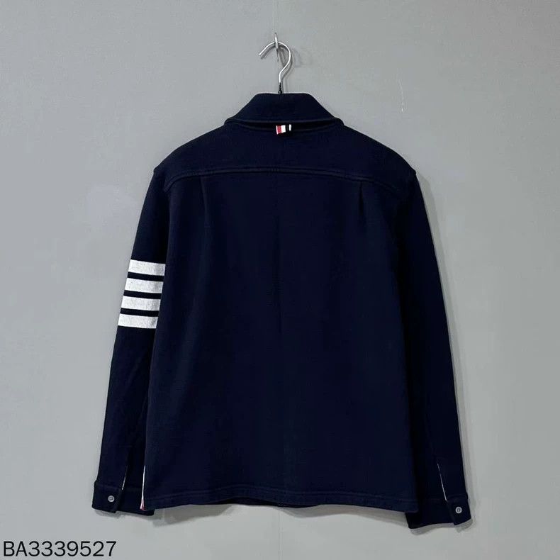 Thom Browne Thom Browne Navy blue knitted cardigan jacket Size US S / EU 44-46 / 1 - 2 Thumbnail