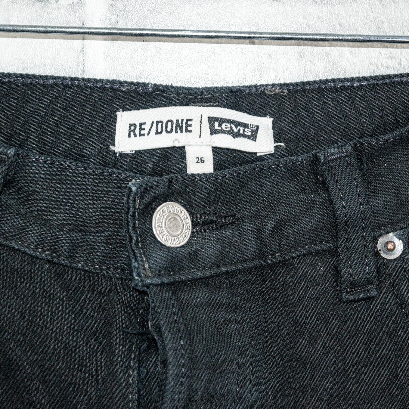RE/DONE RE/DONE x Levi's the High Rise Denim Jeans Button Fly Size 26" / US 2 / IT 38 - 6 Thumbnail