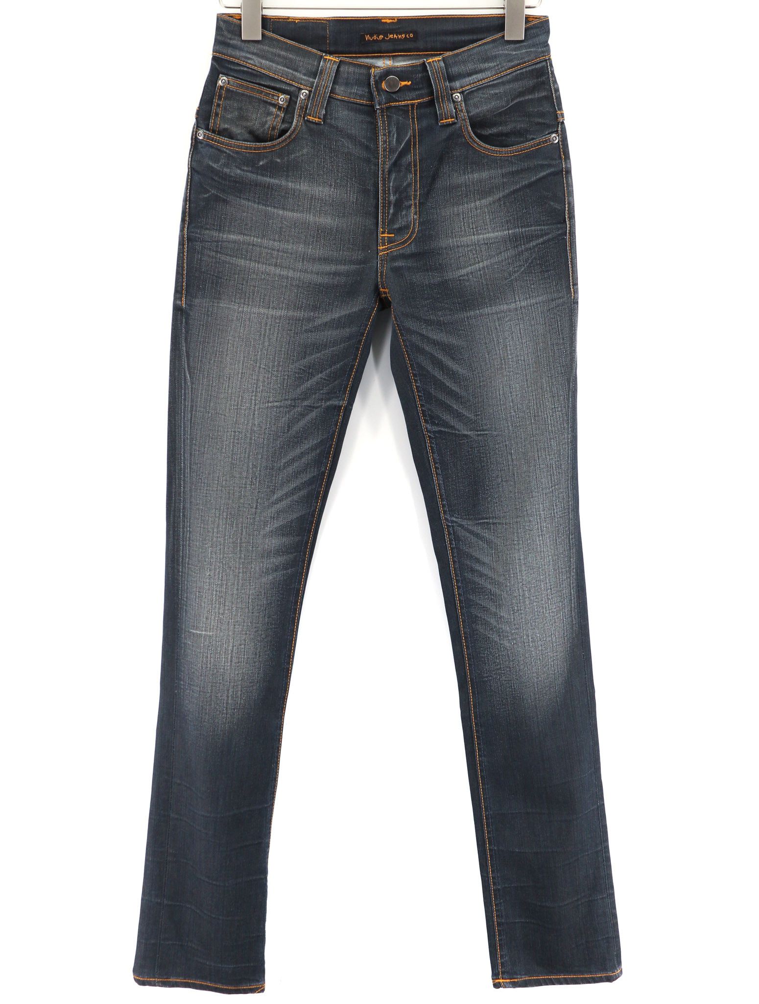 Nudie Jeans THIN FINN GREY AUTHENTIQUE USED W31/L34 Cotton Jeans 80418 Size US 31 - 2 Thumbnail