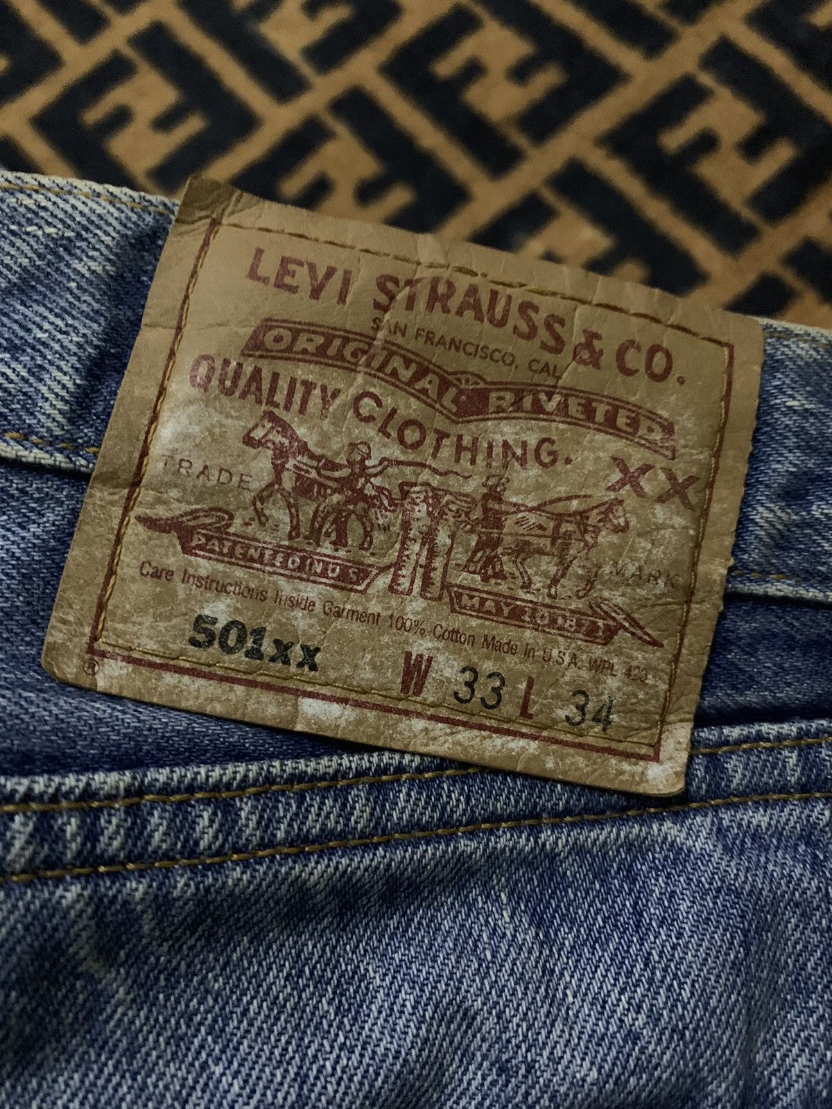 Levi's Vintage Clothing 💥Vintage 90s Levis 501xx Kurt Cobain Distressed Size US 31 - 6 Thumbnail