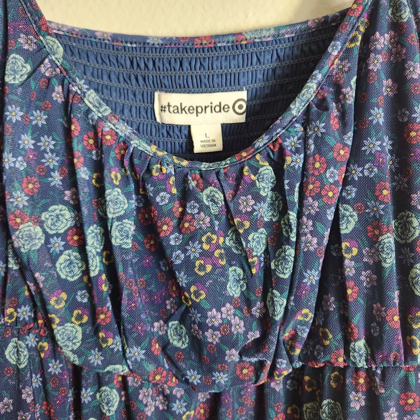 Vintage #takepride x Target Womens Pride Floral Knee Length Dress-Size L (NWT) Dress (NWT) Size L / US 10 / IT 46 - 2 Thumbnail