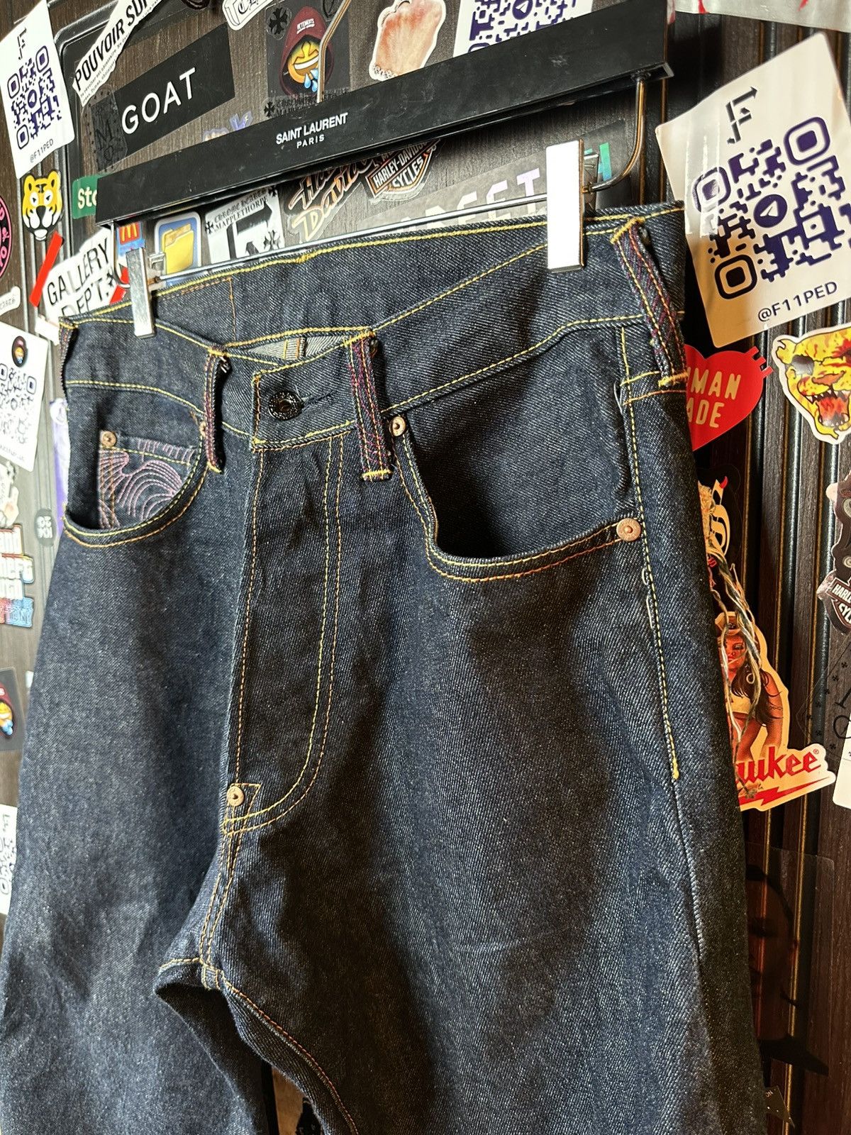 RMC Jeans × Red Monkey RMC 2008 “Erotic Ukiyo-e Collection” 1001 Archive Denim Size US 30 / EU 46 - 8 Thumbnail