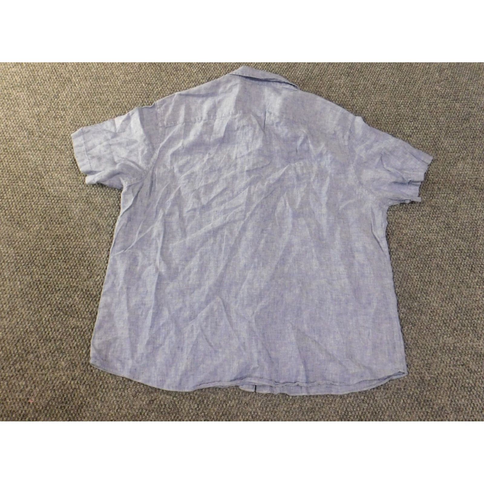 UNTUCKit UNTUCKit Shirt Button-Up XL2XL Linen Blue Wrinkle Resistant City Casual Button-Down Collar Mens Shirt Size US XXL / EU 58 / 5 - 5 Thumbnail