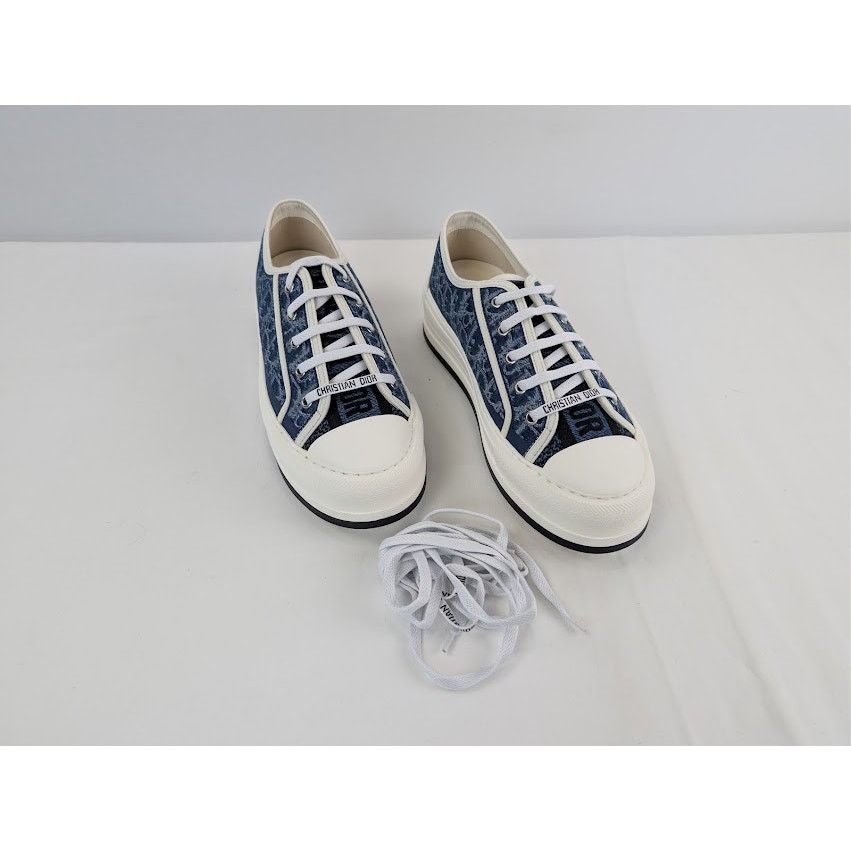 Dior o1rshd1 Walk'n'Dior Platform Sneaker Blue Stonewashed Effect Size US 11 / IT 41 - 6 Thumbnail