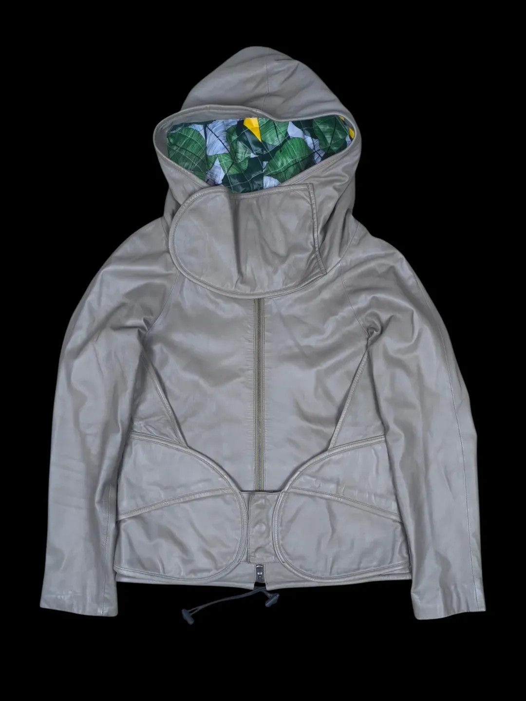 Japanese Brand makin jan ma face cover sheepskin leather jacket Size US M / EU 48-50 / 2 - 1 Thumbnail