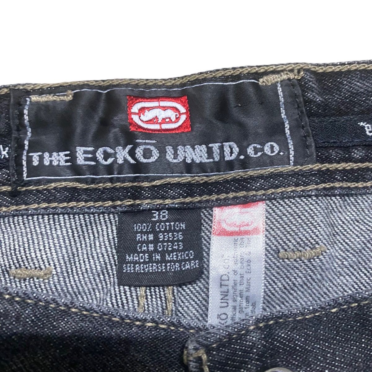 Ecko Unltd. Vintage Ecko Untld Black Denim Carpenter Baggy Pants Size US 37 - 20 Thumbnail